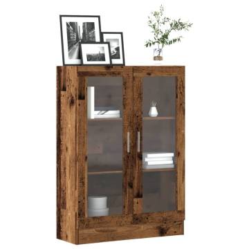 Old Wood Book Cabinet - Stylish 82.5x30.5x115 cm Storage