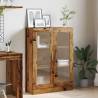 Old Wood Book Cabinet - Stylish 82.5x30.5x115 cm Storage