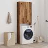 Washing Machine Cabinet Old Wood - 64x25.5x190 cm