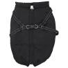 Waterproof Reflective Dog Coat with Harness - 6XL Black | Hipomarket