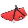 Dog Coat with Harness - Waterproof & Reflective Red 4XL