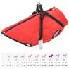 Dog Coat with Harness - Waterproof & Reflective Red 4XL