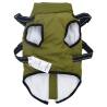 Dog Coat with Harness - Waterproof & Reflective Army Green 2XL