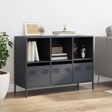 Stylish Anthracite Sideboard - 101.5x39x73.5 cm Steel