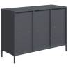 Stylish Anthracite Sideboard - 101.5x39x73.5 cm Steel