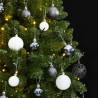 300cm Artificial Hinged Christmas Tree with 300 LEDs & Ball Set