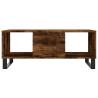 Elegant Smoked Oak Coffee Table - 90x50 cm | Hipomarket