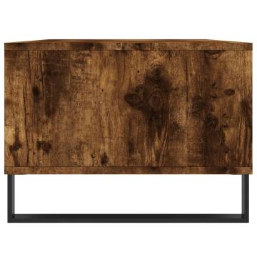 Elegant Smoked Oak Coffee Table - 90x50 cm | Hipomarket