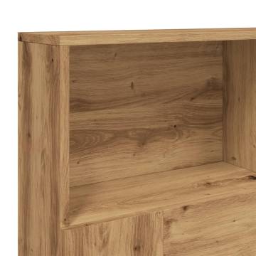 Headboard Cabinet Artisan Oak - Stylish Storage Solution