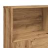 Headboard Cabinet Artisan Oak - Stylish Storage Solution