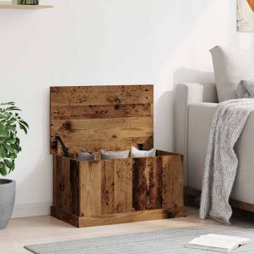 Storage Box Old Wood 70x40x38 cm - Durable Engineered Wood