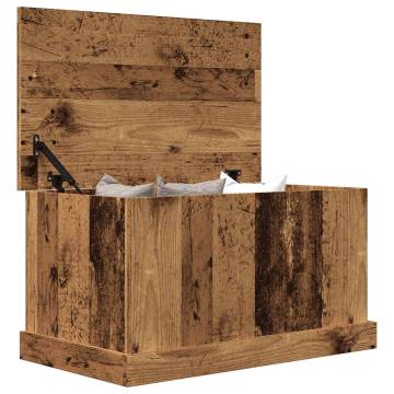 Storage Box Old Wood 70x40x38 cm - Durable Engineered Wood