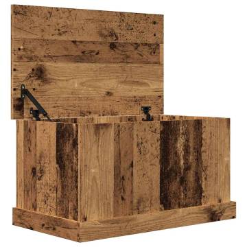 Storage Box Old Wood 70x40x38 cm - Durable Engineered Wood