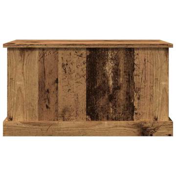 Storage Box Old Wood 70x40x38 cm - Durable Engineered Wood