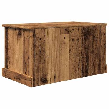 Storage Box Old Wood 70x40x38 cm - Durable Engineered Wood