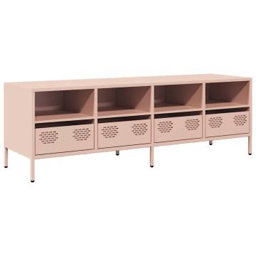 Stylish Pink TV Cabinet - 135x39x43.5 cm in Cold-rolled Steel