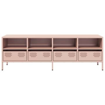 Stylish Pink TV Cabinet - 135x39x43.5 cm in Cold-rolled Steel