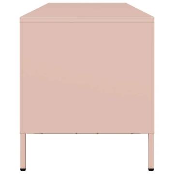 Stylish Pink TV Cabinet - 135x39x43.5 cm in Cold-rolled Steel