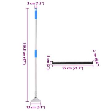 Durable Floor Squeegees 5 pcs Set | Steel & Rubber - HipoMarket