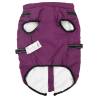 Dog Coat with Harness - Waterproof & Reflective Purple 6XL