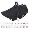 Dog Coat with Harness - Waterproof & Reflective - 5XL Black