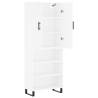 Stylish Highboard White 69.5x34x180 cm | Durable Storage Solution