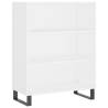 Stylish Highboard White 69.5x34x180 cm | Durable Storage Solution