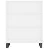 Stylish Highboard White 69.5x34x180 cm | Durable Storage Solution