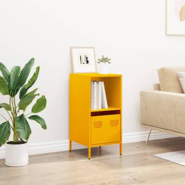 Mustard Yellow Steel Sideboard - Stylish Storage Solution