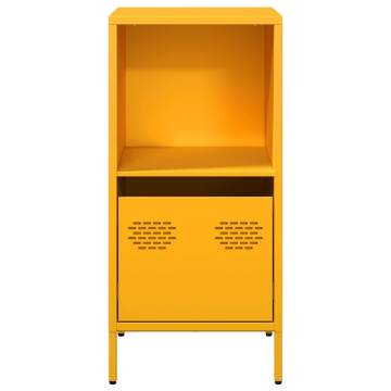 Mustard Yellow Steel Sideboard - Stylish Storage Solution