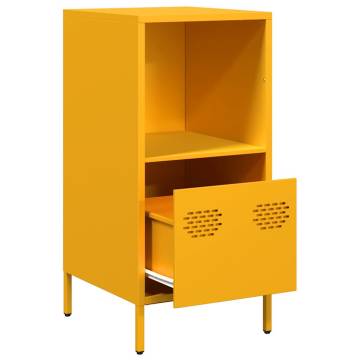 Mustard Yellow Steel Sideboard - Stylish Storage Solution