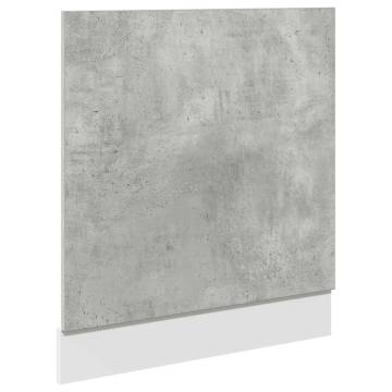 Concrete Grey Dishwasher Panel - 60x1.5x67 cm | HipoMarket