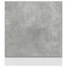 Concrete Grey Dishwasher Panel - 60x1.5x67 cm | HipoMarket