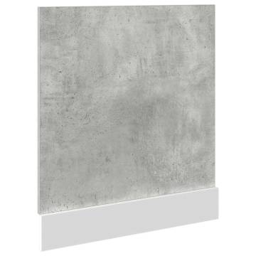 Concrete Grey Dishwasher Panel - 60x1.5x67 cm | HipoMarket