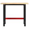 Solid Wood Oak Workbench 100x60x81.5 cm | Durable & Versatile