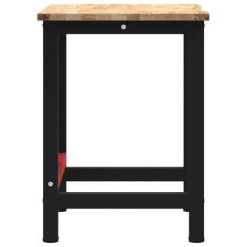 Solid Wood Oak Workbench 100x60x81.5 cm | Durable & Versatile