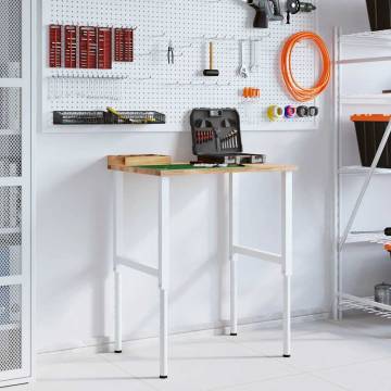 Solid Oak Workbench 80x60 cm | Durable & Stylish Design