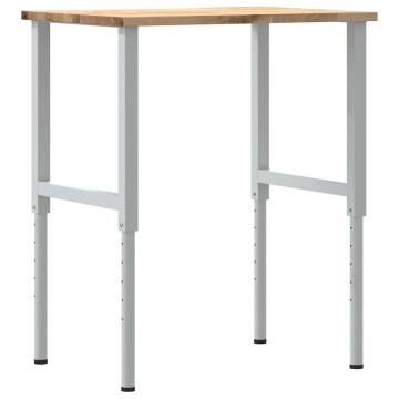 Solid Oak Workbench 80x60 cm | Durable & Stylish Design