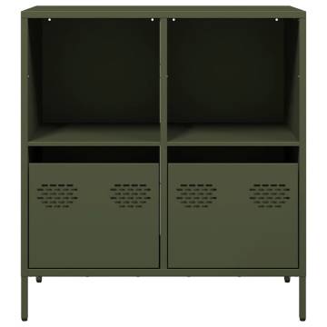 Classic Olive Green Sideboard | Cold-Rolled Steel - 68x39 cm