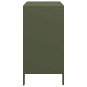 Classic Olive Green Sideboard | Cold-Rolled Steel - 68x39 cm