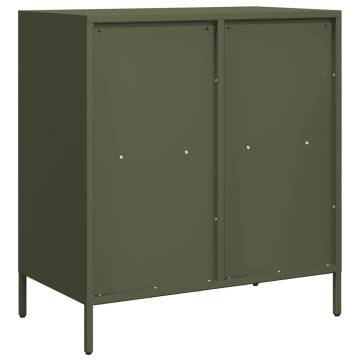 Classic Olive Green Sideboard | Cold-Rolled Steel - 68x39 cm