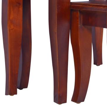 Nesting Side Tables - 3 pcs Classical Brown Solid Wood Mahogany