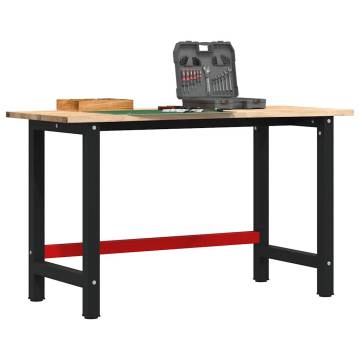 Solid Oak Workbench 140x60 cm – Durable & Stylish | Hipomarket