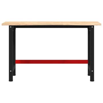 Solid Oak Workbench 140x60 cm – Durable & Stylish | Hipomarket