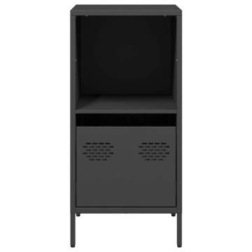 Stylish Black Sideboard - Cold-Rolled Steel | HipoMarket