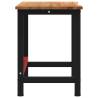 Workbench Dark Brown 140x60 cm Solid Oak - Durable & Stylish