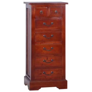 Stunning Solid Mahogany Chest of Drawers - 45x35x100cm