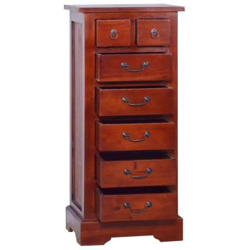 Stunning Solid Mahogany Chest of Drawers - 45x35x100cm