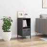 Stylish Anthracite Sideboard - Cold-Rolled Steel 35x39x73.5 cm