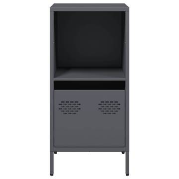 Stylish Anthracite Sideboard - Cold-Rolled Steel 35x39x73.5 cm